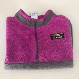 L.L. Bean Girls Fleece Pullover Half Zip 4T